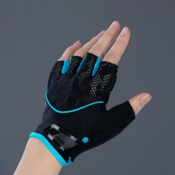 Chiba Gel Handschoenen met Korte Vingers Dame - zwart/turquoise