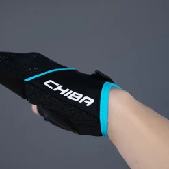 Chiba Gel Handschoenen met Korte Vingers Dame - zwart/turquoise
