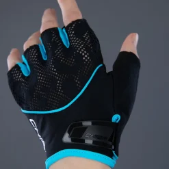 Chiba Gel Handschoenen met Korte Vingers Dame - zwart/turquoise
