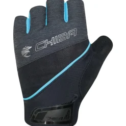 Chiba Gel Premium III Handschoenen met Korte Vingers Dames - zwart/turquoise