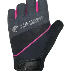 Chiba Gel Premium III Handschoenen met Korte Vingers Dames - zwart/roze