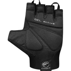 Chiba Gel Super Comfort Handschoenen met Korte Vingers - black
