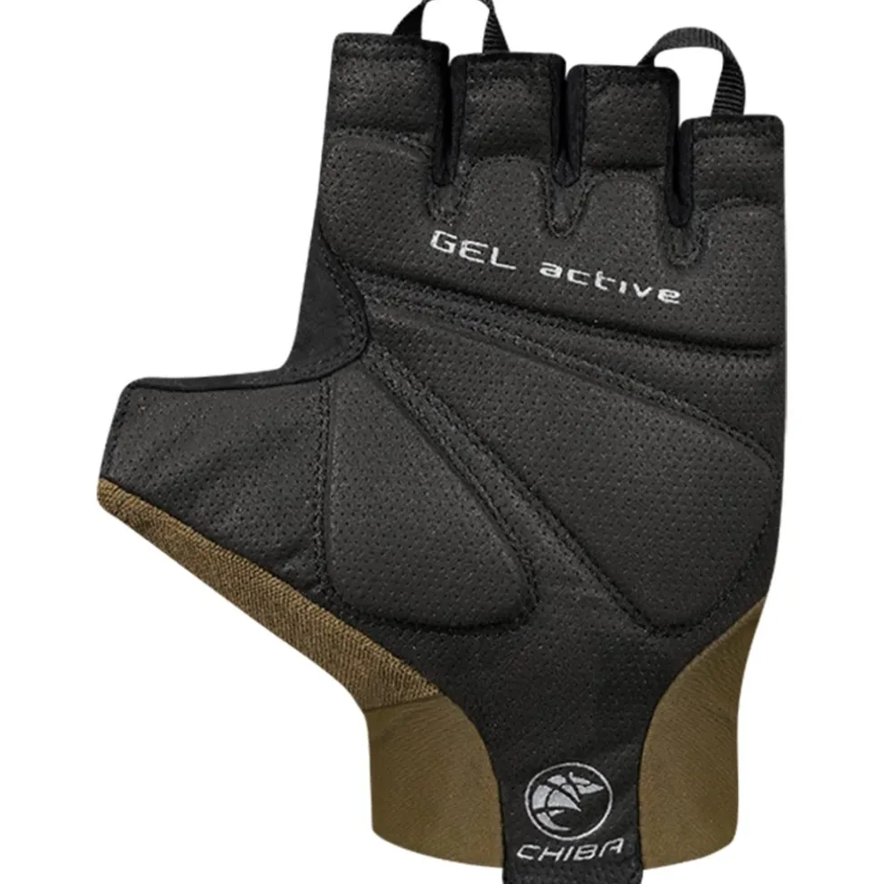 Chiba Gel Super Comfort Handschoenen met Korte Vingers - olive