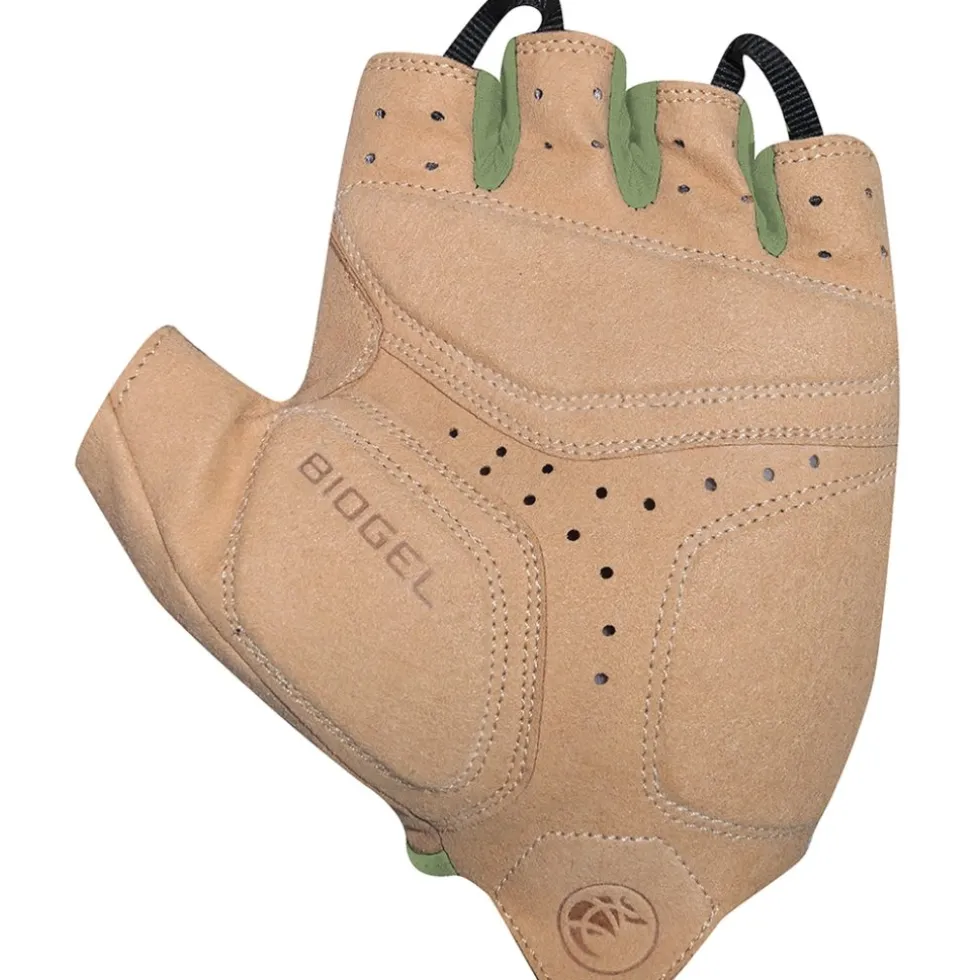 Chiba Nature Eco Handschoenen met Korte Vingers - olijf