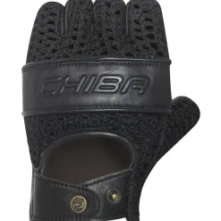 Chiba Pure Nature Handschoenen met Korte Vingers - black/black