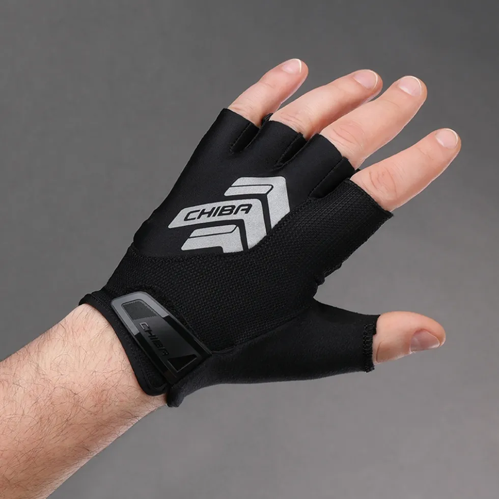 Chiba Reflex II Handschoenen met Korte Vingers - zwart