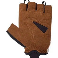 Chiba Retro Handschoenen met Korte Vingers - zwart/bruin