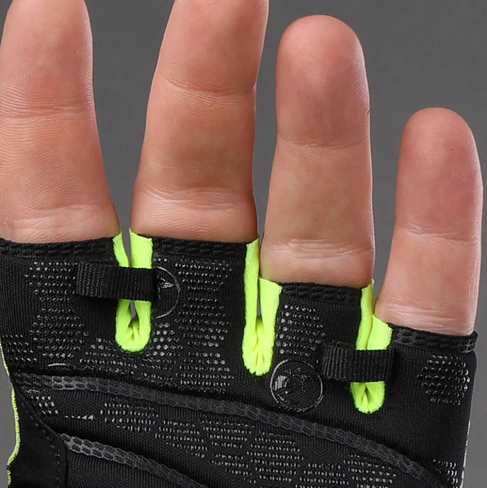Chiba Solar II Handschoenen met Korte Vingers - black/neon yellow