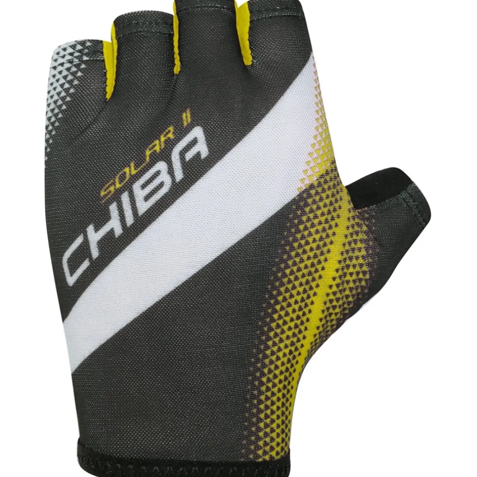 Chiba Solar II Handschoenen met Korte Vingers - black/neon yellow