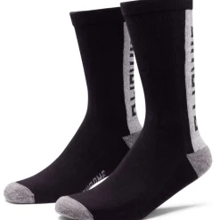 CHROME Merino Crew Sokken - Black / Reflective