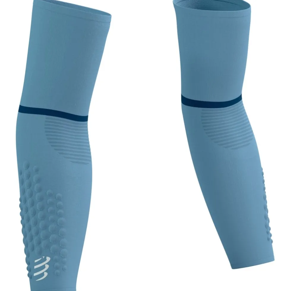 Compressport ArmForce Ultralight Compressie Armwarmers - denim/white reflective