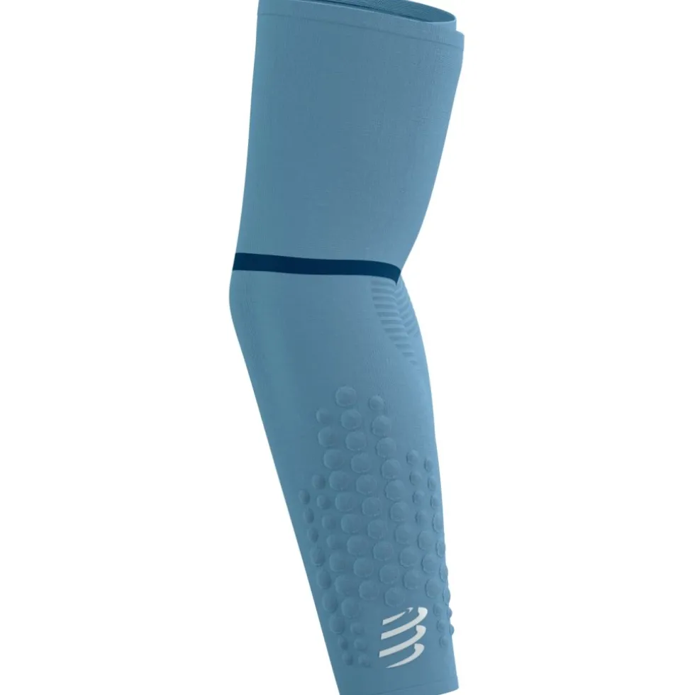 Compressport ArmForce Ultralight Compressie Armwarmers - denim/white reflective