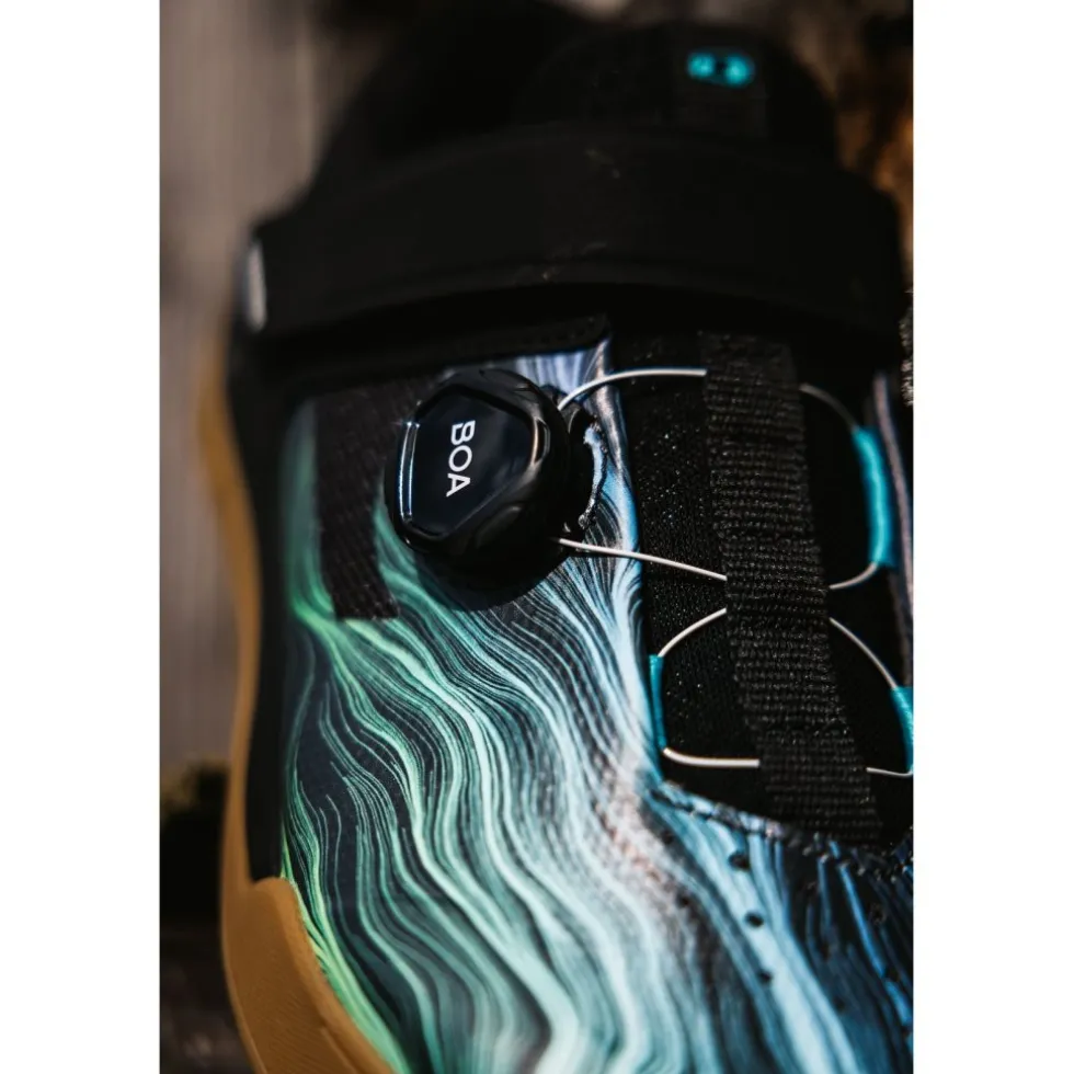 Crankbrothers Mallet BOA® MTB-Schoenen - Swirl Limited Edition - zwart/blauw/gum