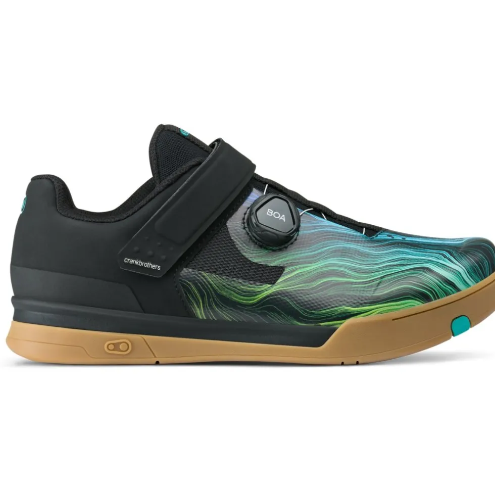 Crankbrothers Mallet BOA® MTB-Schoenen - Swirl Limited Edition - zwart/blauw/gum