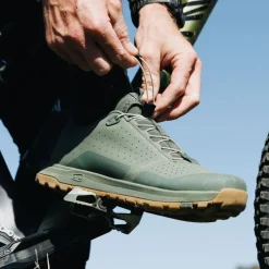 Crankbrothers Mallet Trail Speed Lace MTB-Schoenen - green/sand/gum