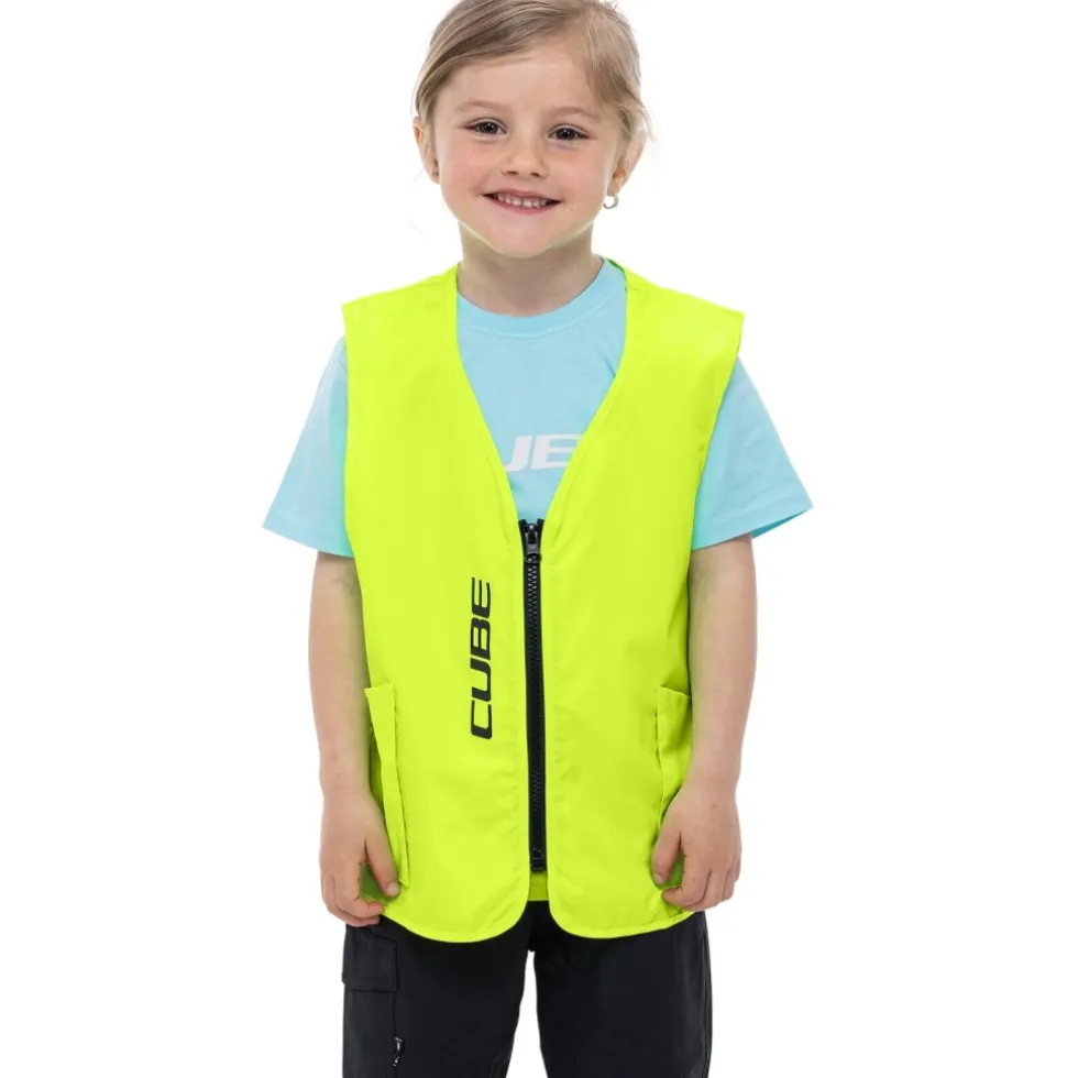 CUBE ROOKIE CMPT Veiligheidsvest Kinderen - neon yellow