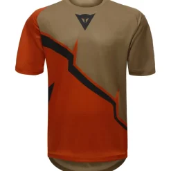 Dainese HgAER Shirt met Korte Mouwen Heren - rood/bruin/zwart