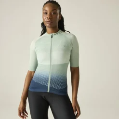Dare 2b Lightning Fietsjersey dames - YTW GrnGrdntprnt