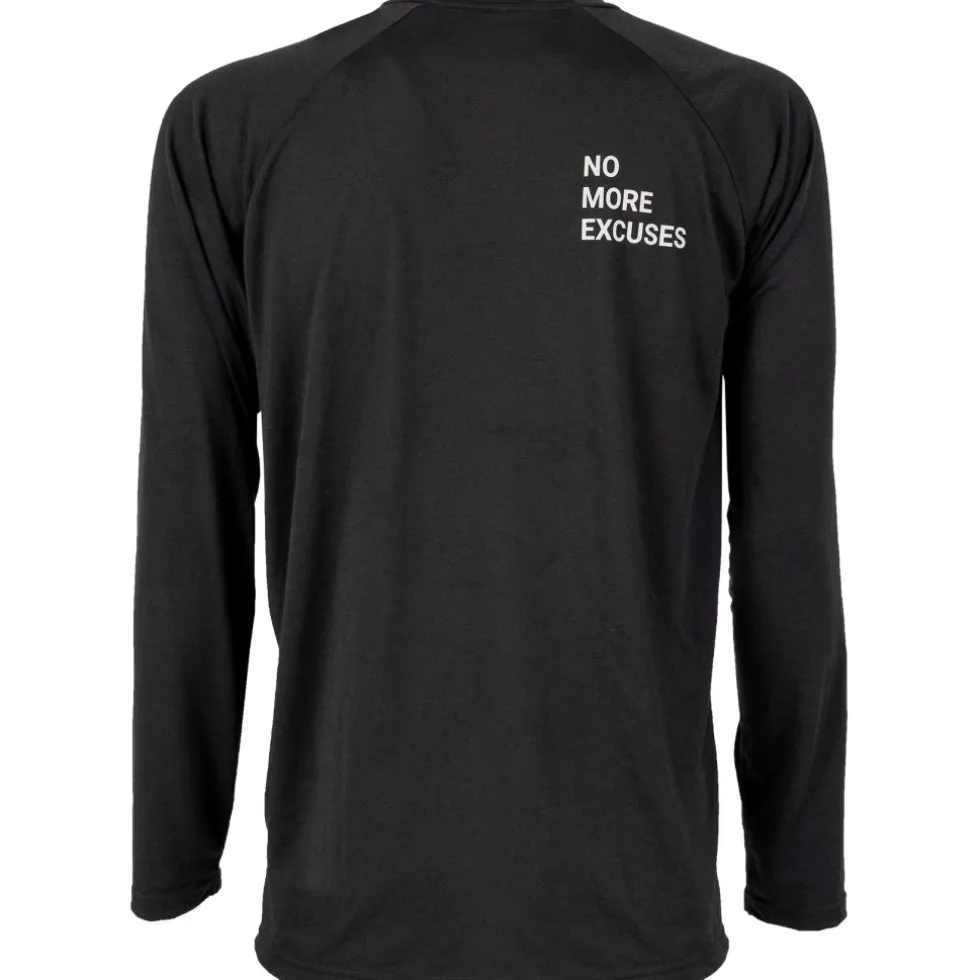 Dirtlej Mountee Long MTB Shirt Heren - zwart