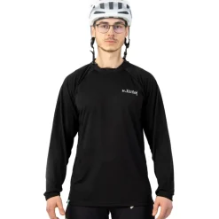 Dirtlej Mountee Long MTB Shirt Heren - zwart