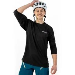 Dirtlej Mountee Long MTB Shirt Heren - zwart
