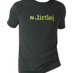 Dirtlej Mountee T-Shirt Heren - dark gray/lime