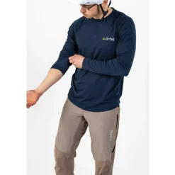 Dirtlej Trailscout Half & Half Long Broek - Straight Cut - dust grey