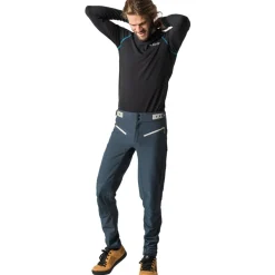 Dirtlej Trailscout Long Flex MTB-Broek Heren - Black Label - steel blue/grijs