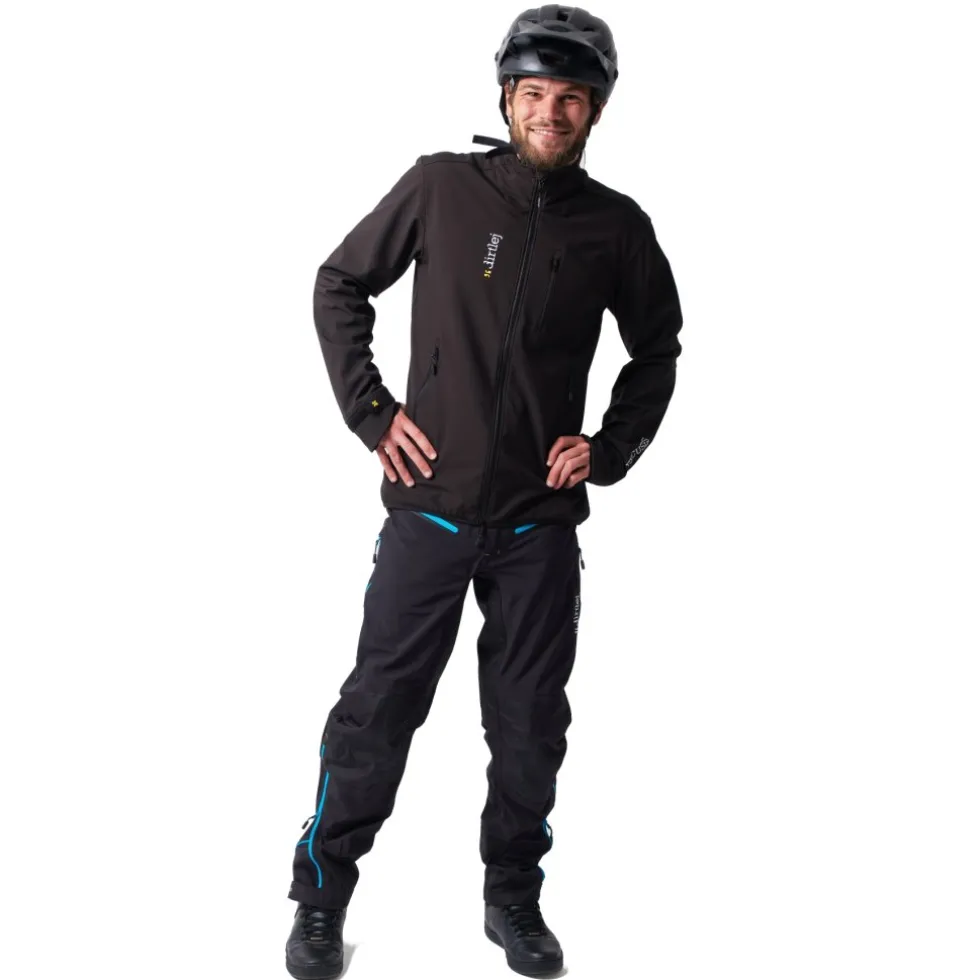 Dirtlej Weathershield Warm Softshell Jas - zwart