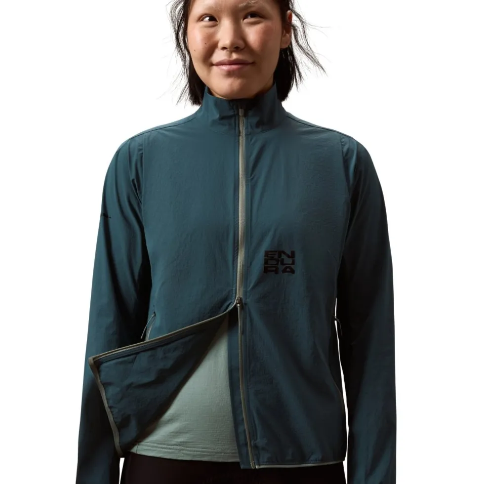 Endura Alltrack Ride Opvouwbare jas voor dames - teal