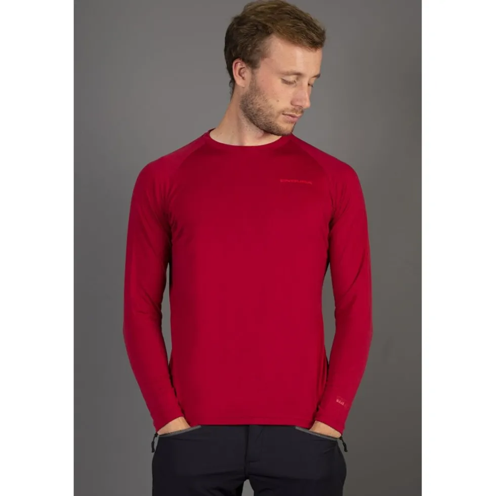 Endura BaaBaa Blend Baselayer met Lange Mouwen Heren - blueberry