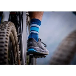 Endura BaaBaa Merino Stripe Sokken Middellang - matt black