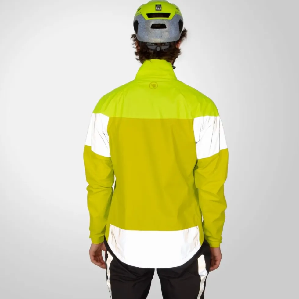 Endura Urban Luminite II Jas Heren - hi-viz blue / reflective