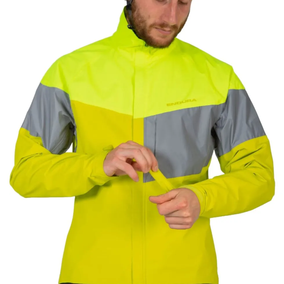 Endura Urban Luminite II Jas Heren - hi-viz blue / reflective