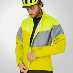 Endura Urban Luminite II Jas Heren - hi-viz blue / reflective