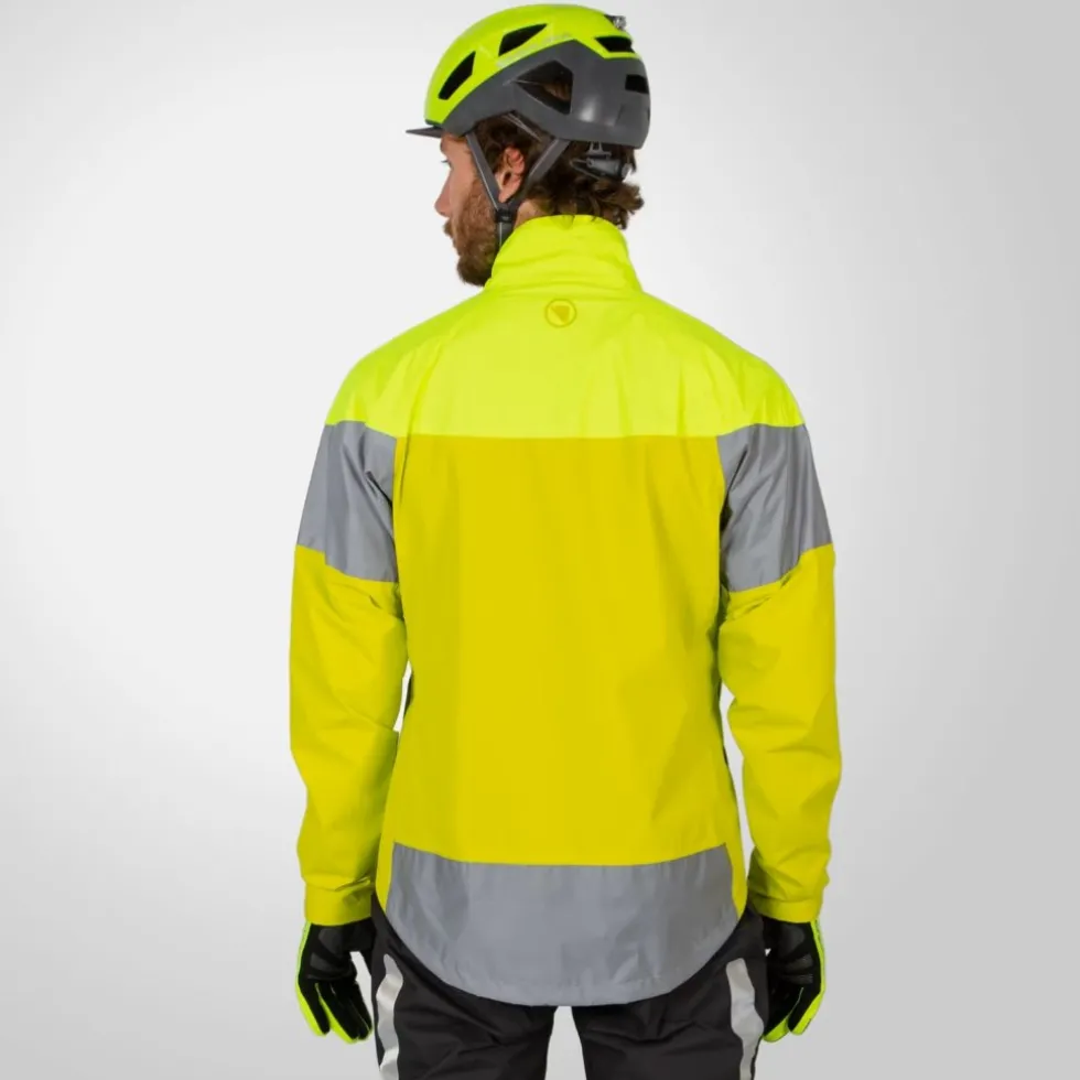 Endura Urban Luminite II Jas Heren - hi-viz blue / reflective