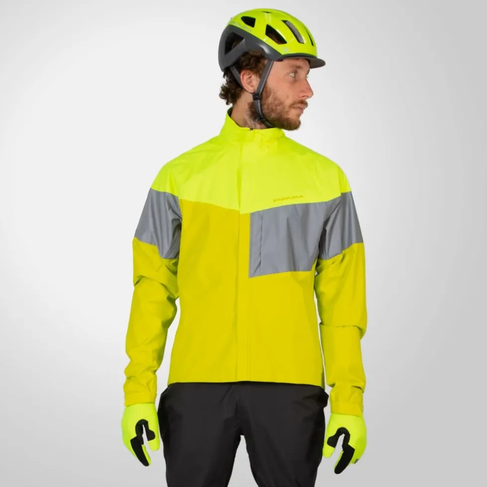 Endura Urban Luminite II Jas Heren - hi-viz blue / reflective