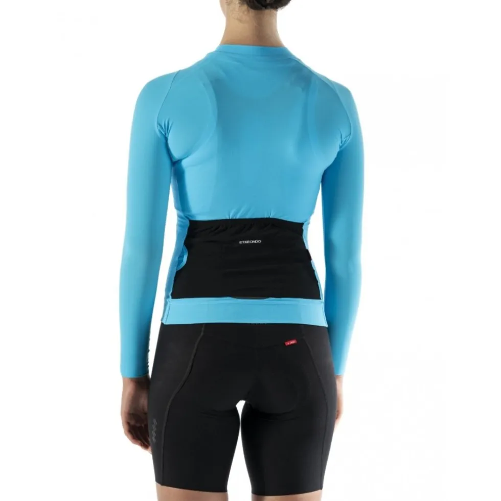 Etxeondo Alda Fietsshirt met Lange Mouwen Dames - Hemelsblauw
