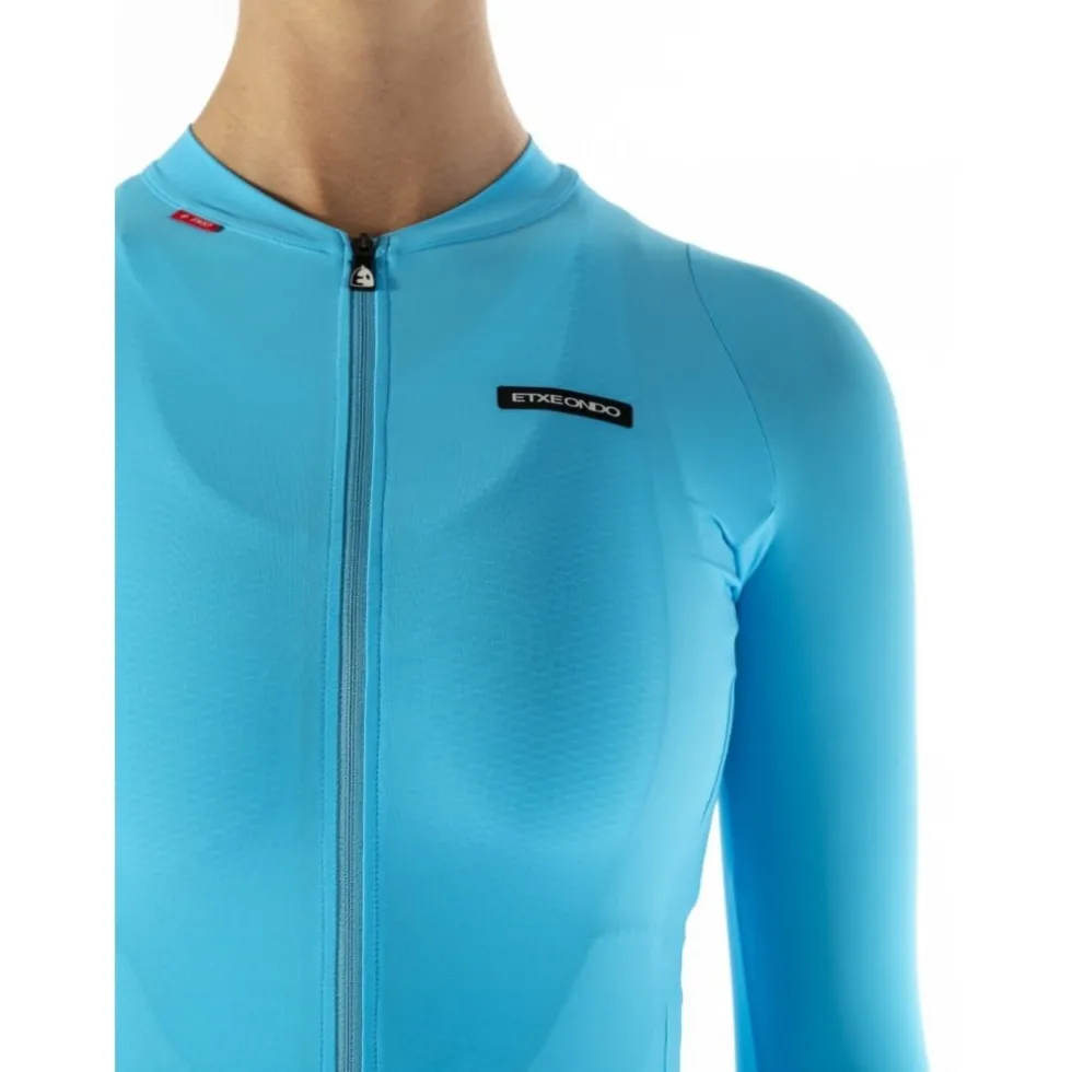 Etxeondo Alda Fietsshirt met Lange Mouwen Dames - Hemelsblauw