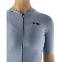 Etxeondo Alda Metálica Fietsshirt met Korte Mouwen Dames - Pearl Gray
