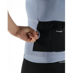 Etxeondo Alda Metálica Fietsshirt met Korte Mouwen Dames - Pearl Gray