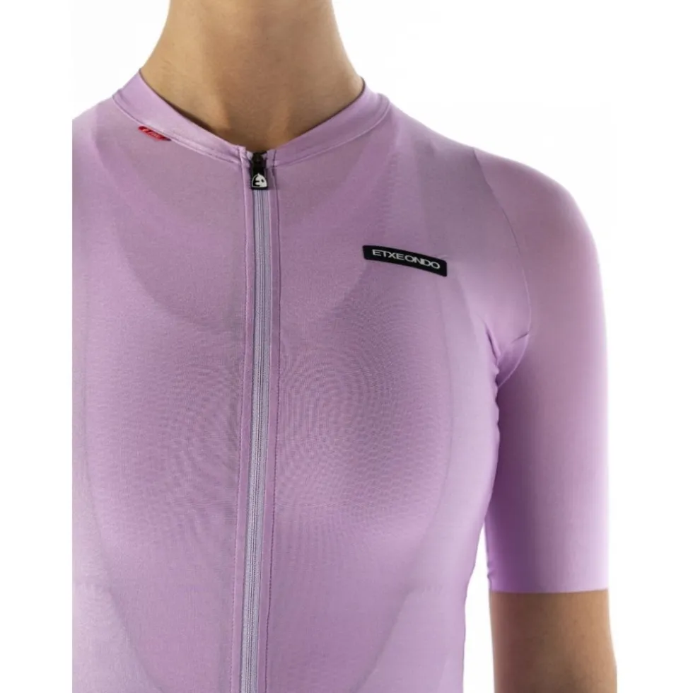 Etxeondo Alda Metálica Fietsshirt met Korte Mouwen Dames - Orchid Pink