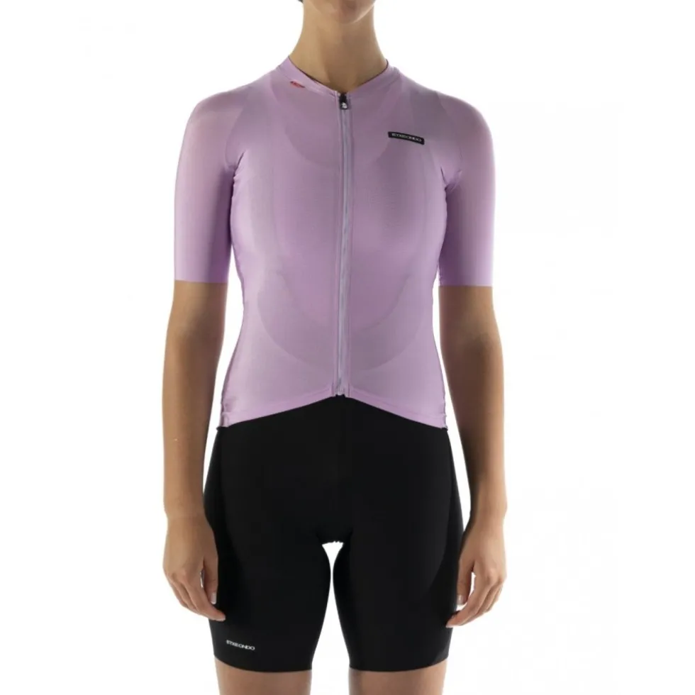 Etxeondo Alda Metálica Fietsshirt met Korte Mouwen Dames - Orchid Pink