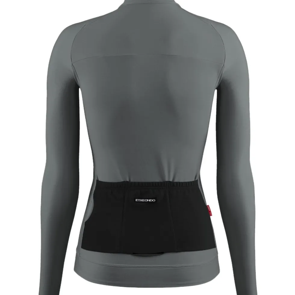 Etxeondo Alda Thermo Fietsshirt met Lange Mouwen Dames - Pearl Gray
