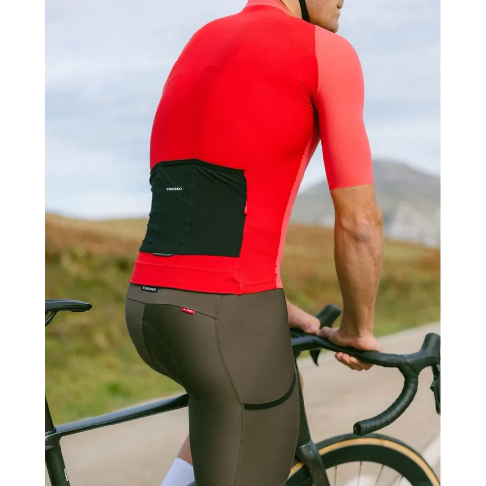 Etxeondo Alde 110 Color Edition Fietsshirt met Korte Mouwen Heren - Coral/Red