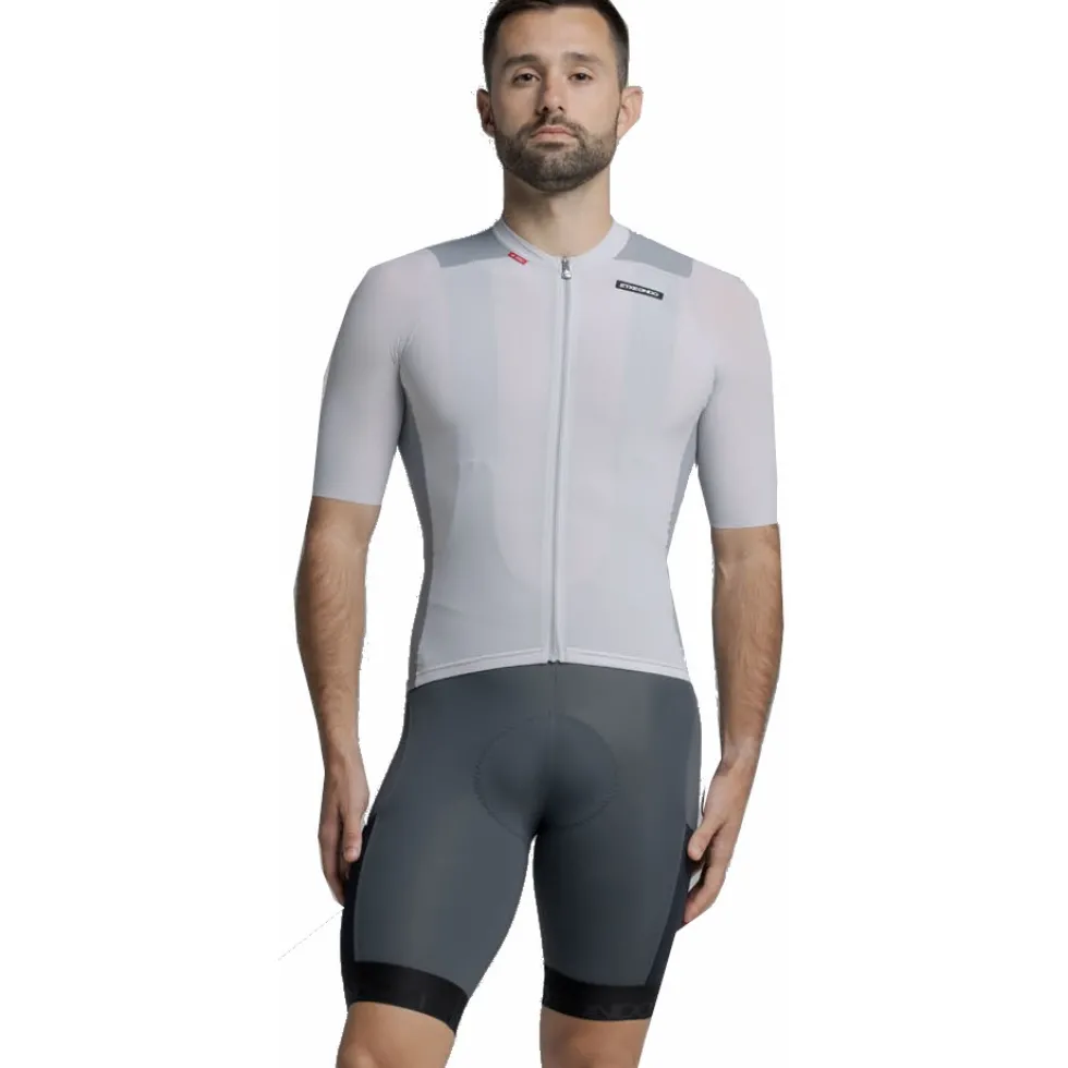 Etxeondo Alde 110 Color Edition Fietsshirt met Korte Mouwen Heren - Grey Cloud/Stone Grey