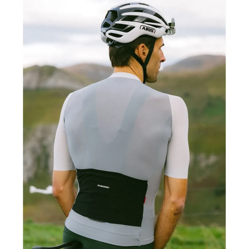 Etxeondo Alde 110 Color Edition Fietsshirt met Korte Mouwen Heren - Grey Cloud/Stone Grey