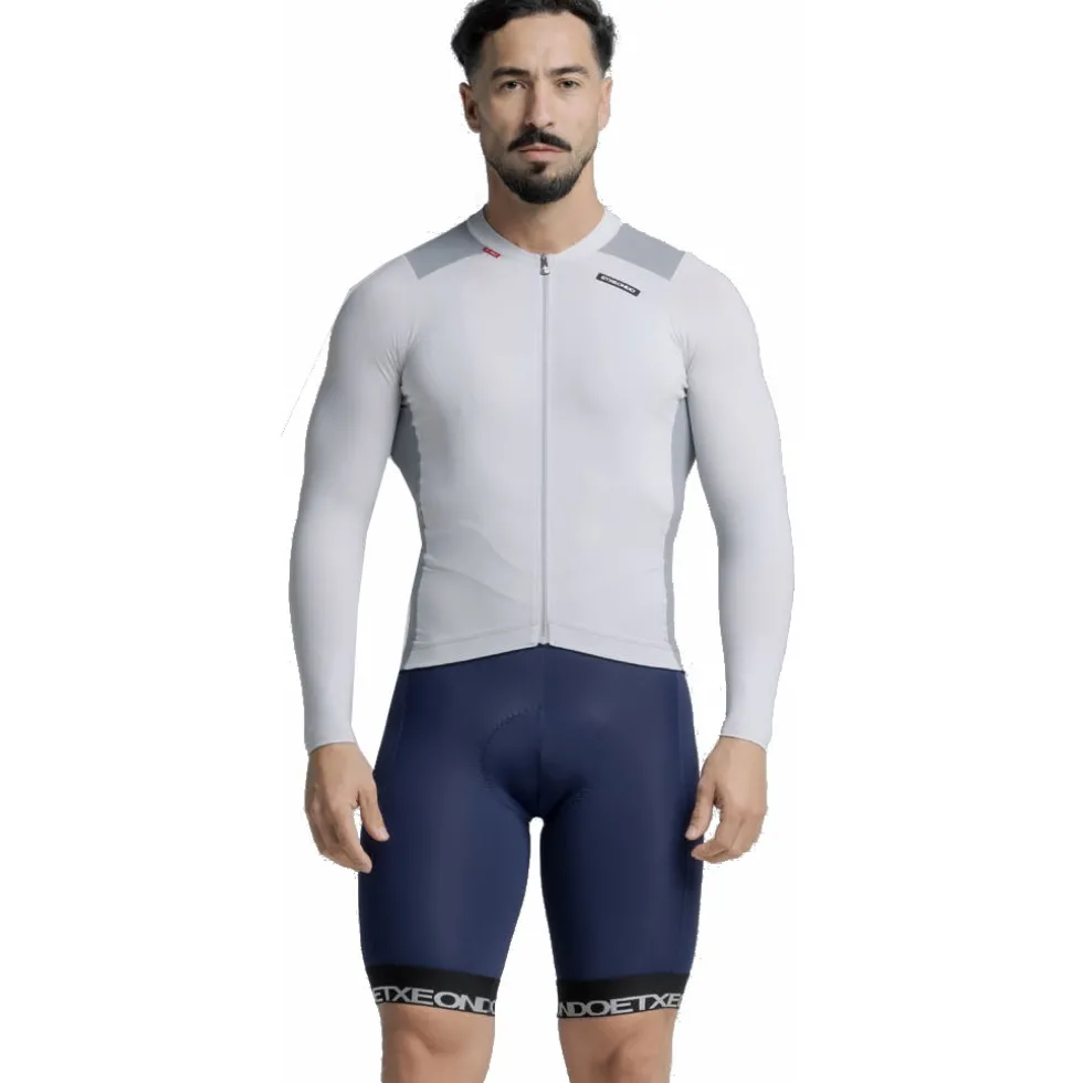 Etxeondo Alde L/S Color Edition Fietsshirt met Lange Mouwen Heren - Grey Cloud/Stone Grey