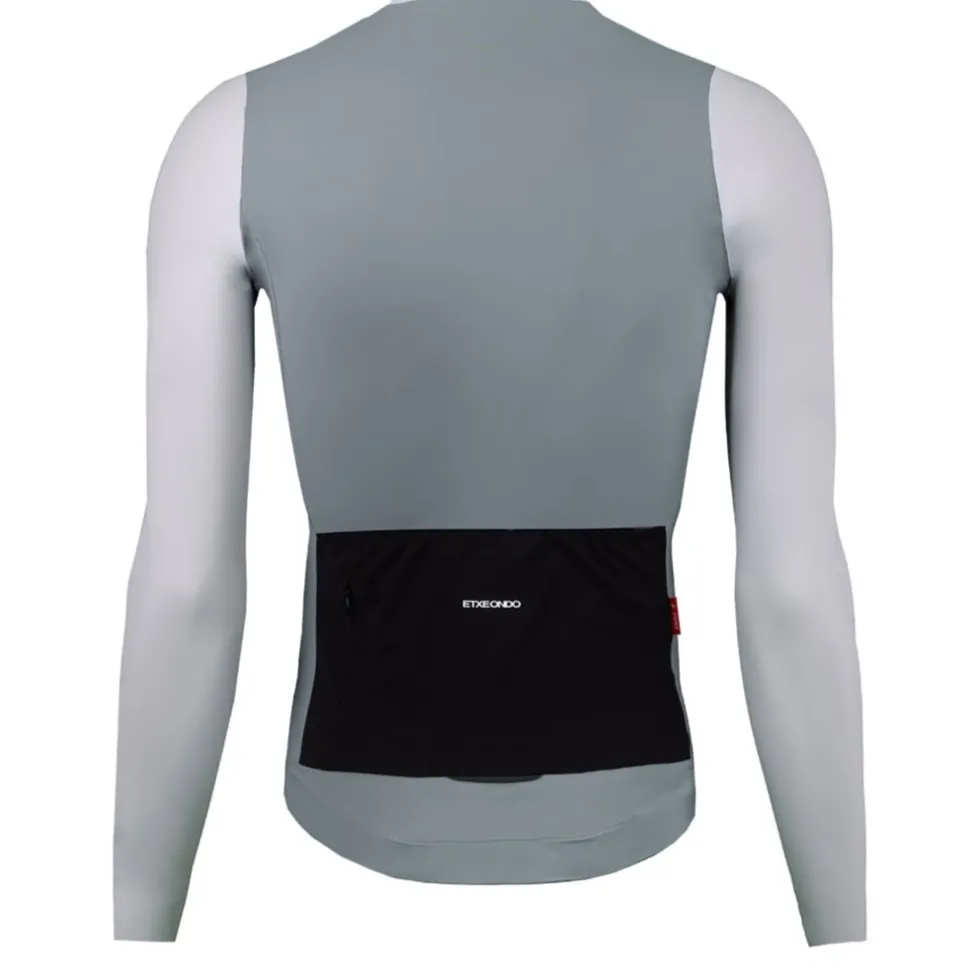 Etxeondo Alde L/S Color Edition Fietsshirt met Lange Mouwen Heren - Grey Cloud/Stone Grey