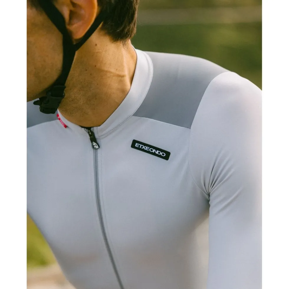 Etxeondo Alde L/S Color Edition Fietsshirt met Lange Mouwen Heren - Grey Cloud/Stone Grey